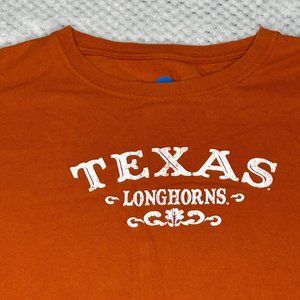 NCAA Shirt Womens Large Orange Texas Longhorns Team Apparel Crewneck Tee